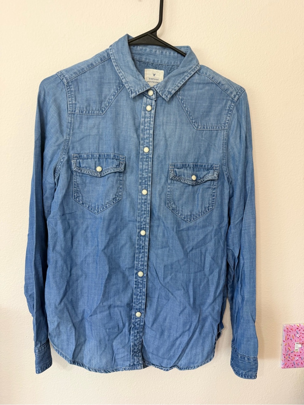 Vintage American Eagle boyfriend button shirt - Picture 4 of 9